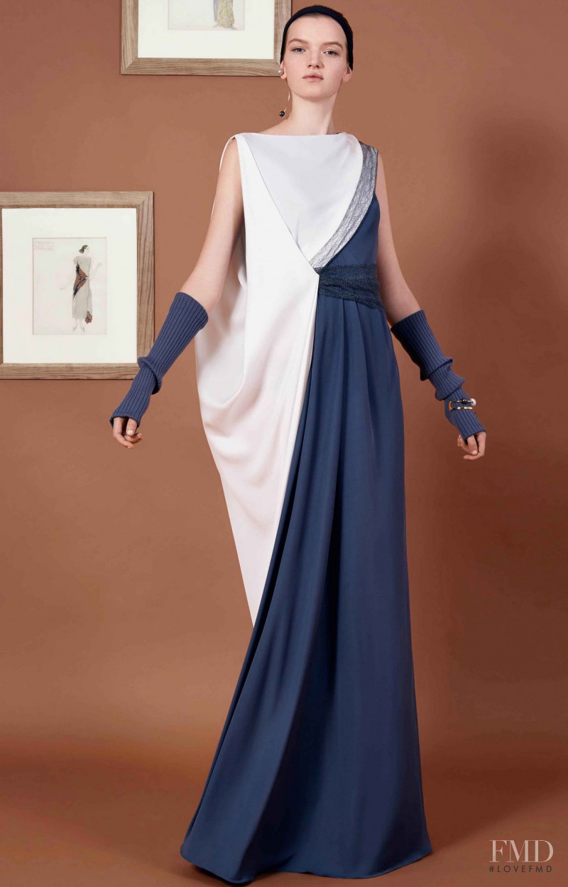 Eva Klimkova featured in  the Vionnet fashion show for Pre-Fall 2016