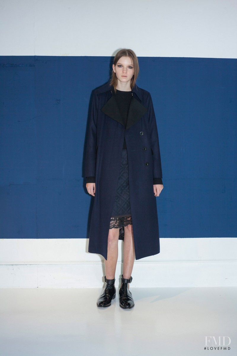 Eva Klimkova featured in  the sacai luck fashion show for Pre-Fall 2014