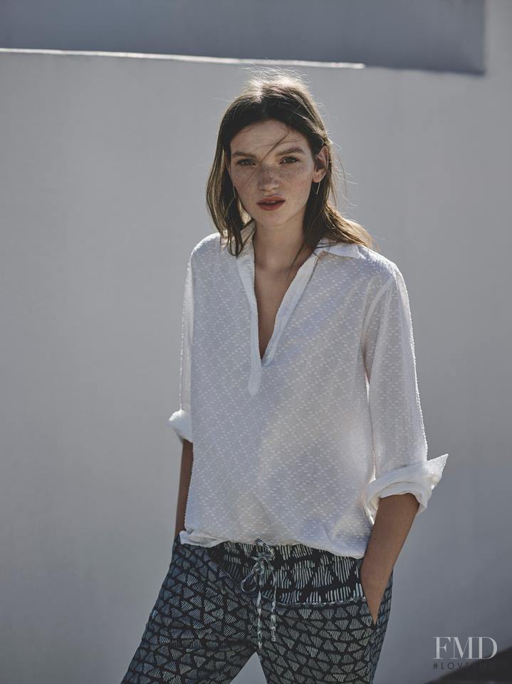 Eva Klimkova featured in  the Lou & Grey advertisement for Spring/Summer 2016