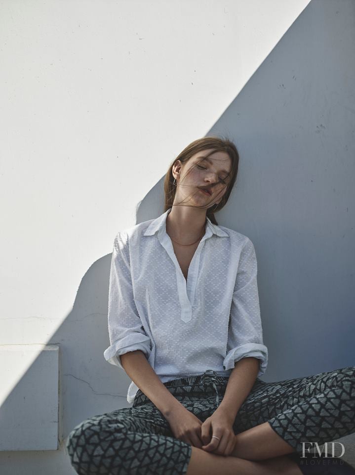 Eva Klimkova featured in  the Lou & Grey advertisement for Spring/Summer 2016