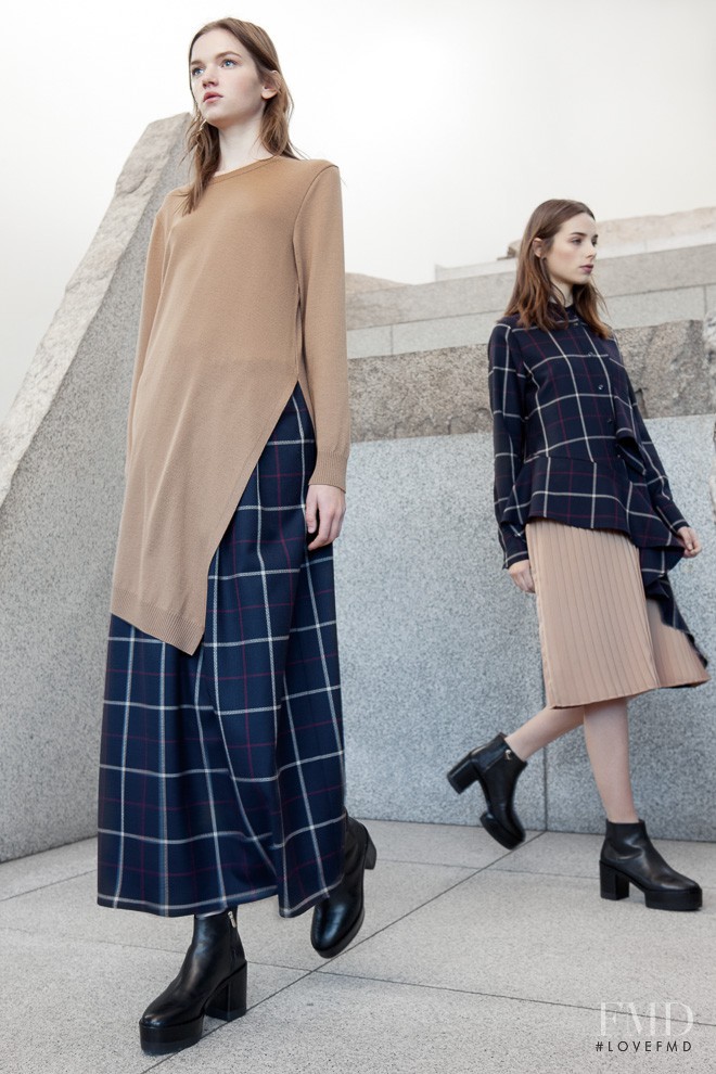 Eva Klimkova featured in  the Yasutoshi Ezumi lookbook for Autumn/Winter 2016