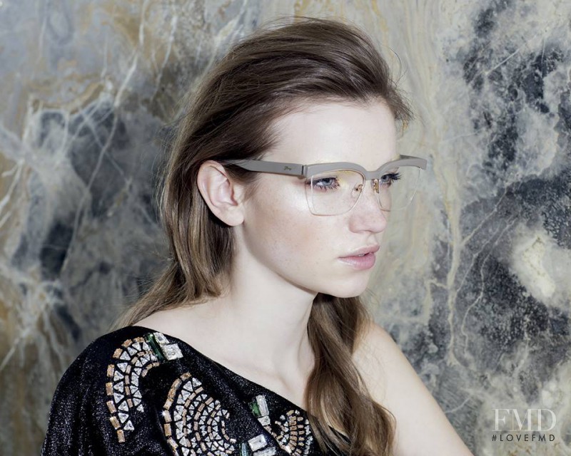 Eva Klimkova featured in  the Genny Eyewear advertisement for Spring/Summer 2016