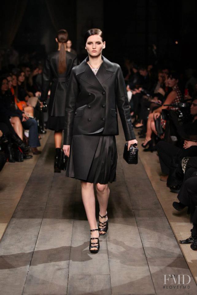 Katlin Aas featured in  the Loewe fashion show for Autumn/Winter 2012