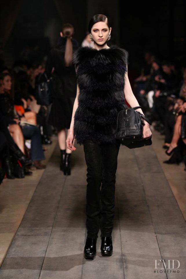Lida Fox featured in  the Loewe fashion show for Autumn/Winter 2012