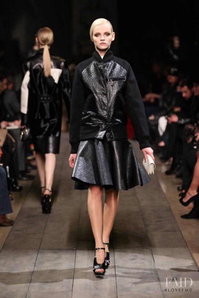 Ginta Lapina featured in  the Loewe fashion show for Autumn/Winter 2012