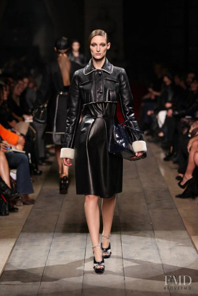 Franzi Mueller featured in  the Loewe fashion show for Autumn/Winter 2012