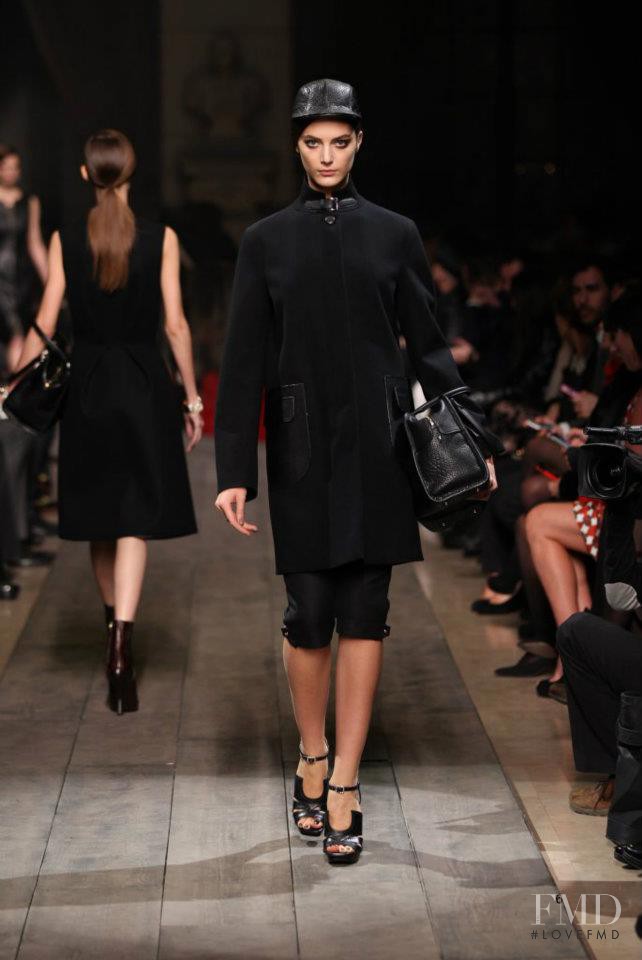 Katryn Kruger featured in  the Loewe fashion show for Autumn/Winter 2012