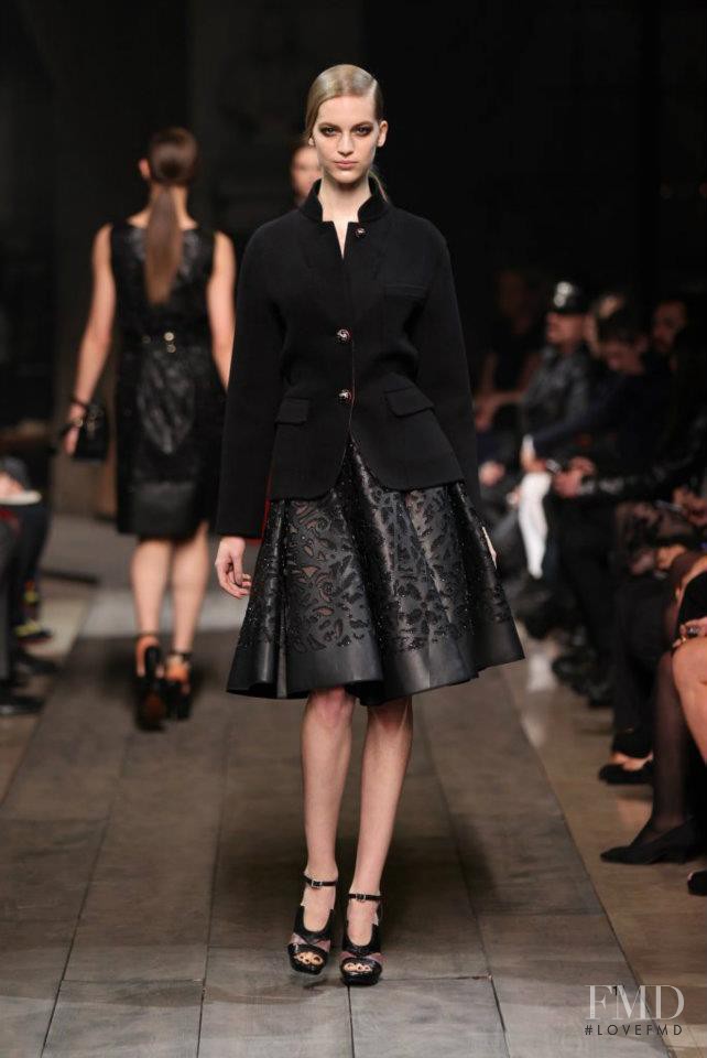 Vanessa Axente featured in  the Loewe fashion show for Autumn/Winter 2012