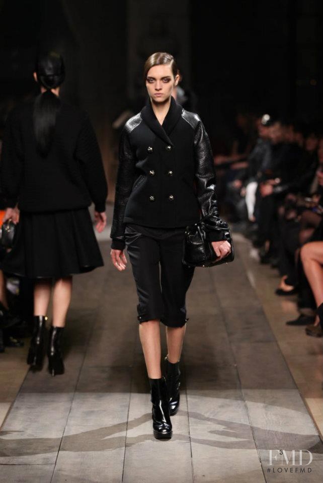 Magda Laguinge featured in  the Loewe fashion show for Autumn/Winter 2012