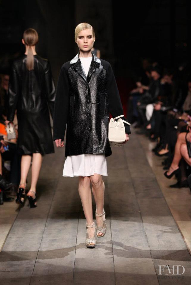 Elsa Sylvan featured in  the Loewe fashion show for Autumn/Winter 2012