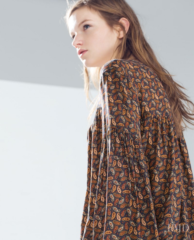 Eva Klimkova featured in  the Zara TRF lookbook for Spring/Summer 2015