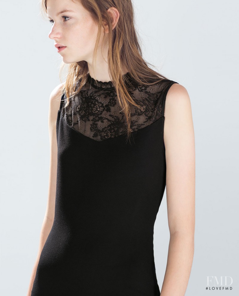 Eva Klimkova featured in  the Zara TRF lookbook for Spring/Summer 2015