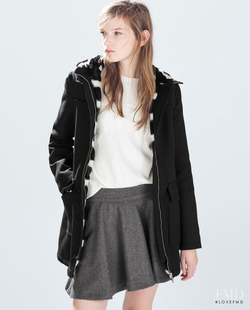Eva Klimkova featured in  the Zara TRF lookbook for Spring/Summer 2015