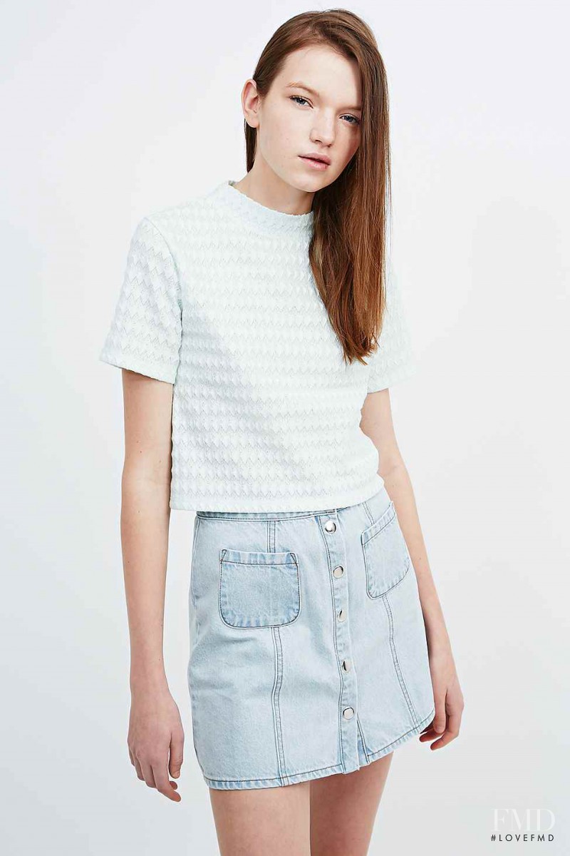 Eva Klimkova featured in  the Urban Outfitters catalogue for Spring/Summer 2015