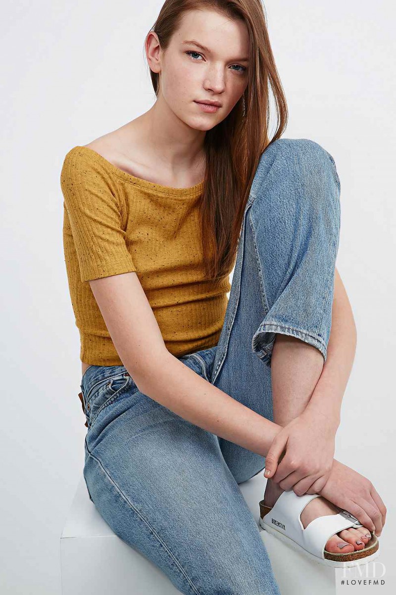 Eva Klimkova featured in  the Urban Outfitters catalogue for Spring/Summer 2015