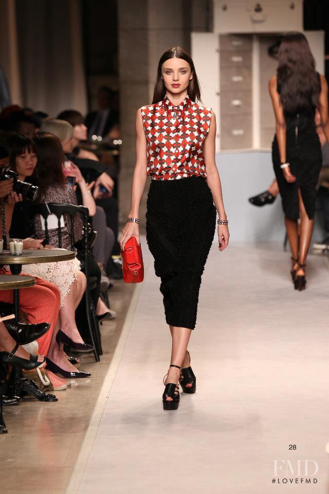 Miranda Kerr featured in  the Loewe fashion show for Spring/Summer 2012