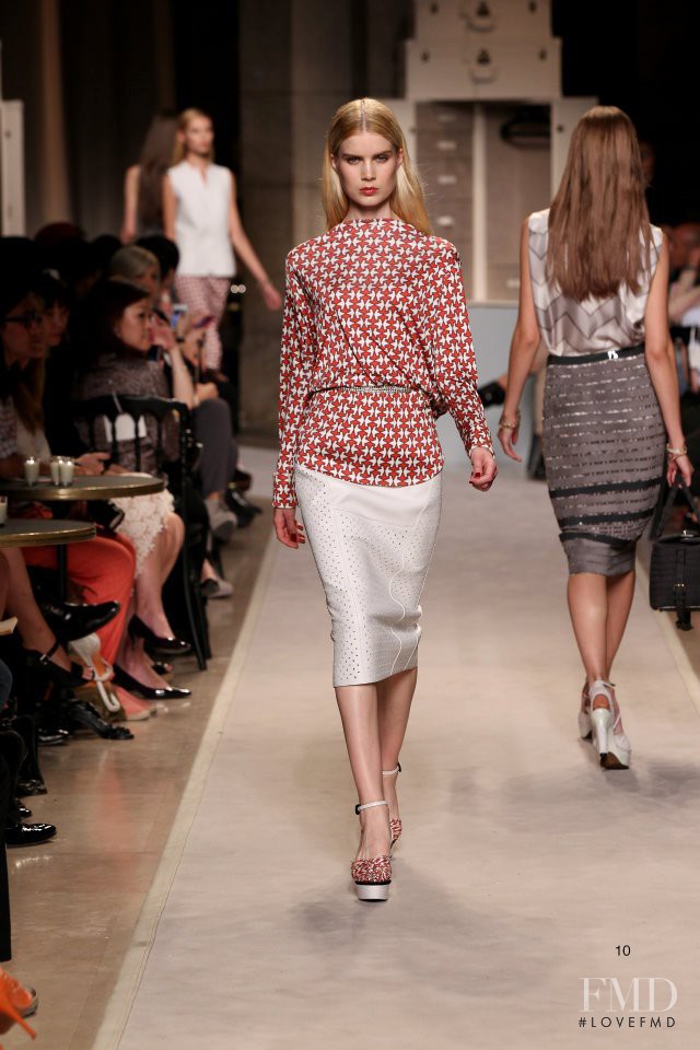 Elsa Sylvan featured in  the Loewe fashion show for Spring/Summer 2012