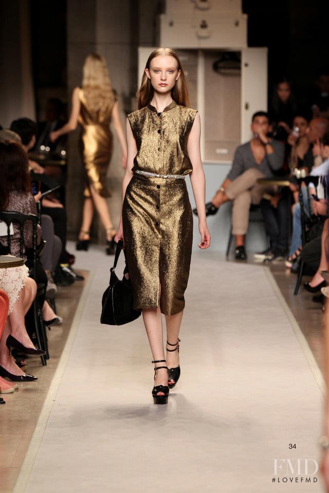 Dempsey Stewart featured in  the Loewe fashion show for Spring/Summer 2012