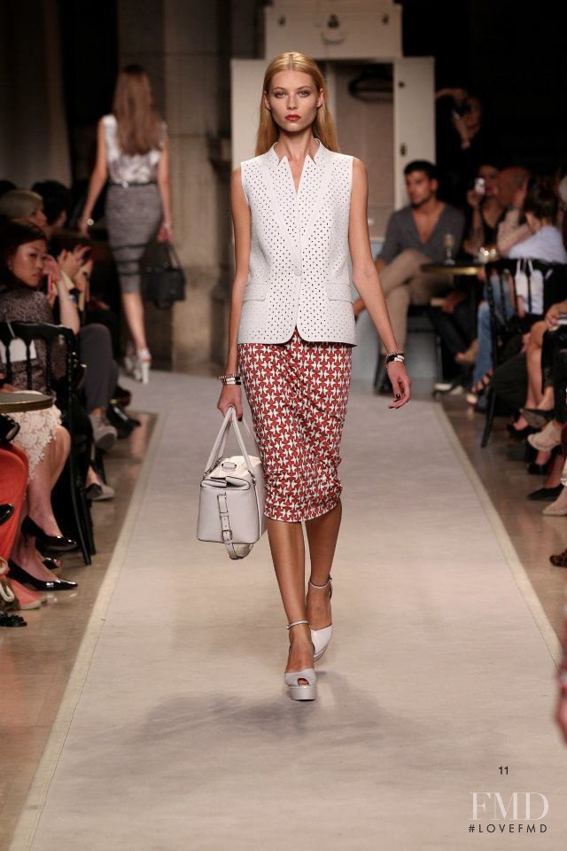 Vika Falileeva featured in  the Loewe fashion show for Spring/Summer 2012