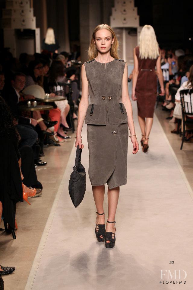 Siri Tollerod featured in  the Loewe fashion show for Spring/Summer 2012