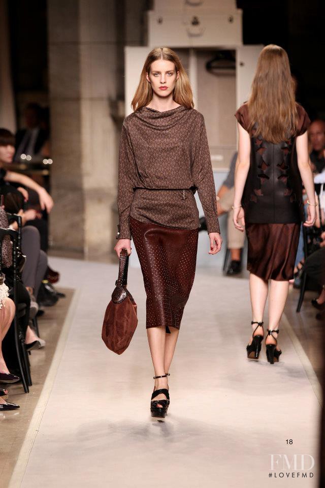 Julia Frauche featured in  the Loewe fashion show for Spring/Summer 2012