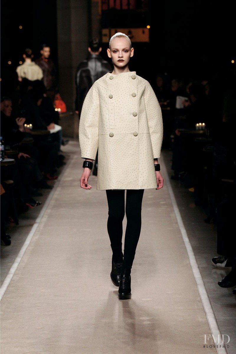 Ginta Lapina featured in  the Loewe fashion show for Autumn/Winter 2011