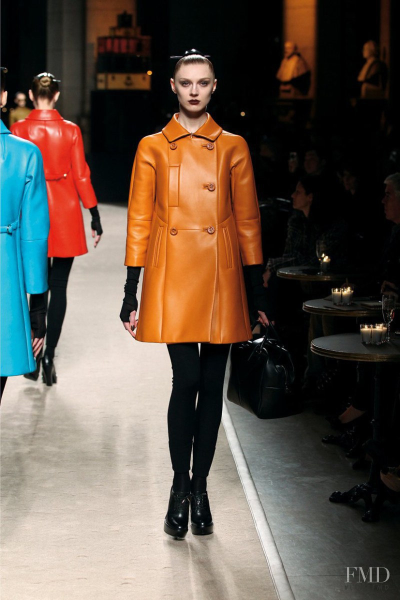 Olga Sherer featured in  the Loewe fashion show for Autumn/Winter 2011