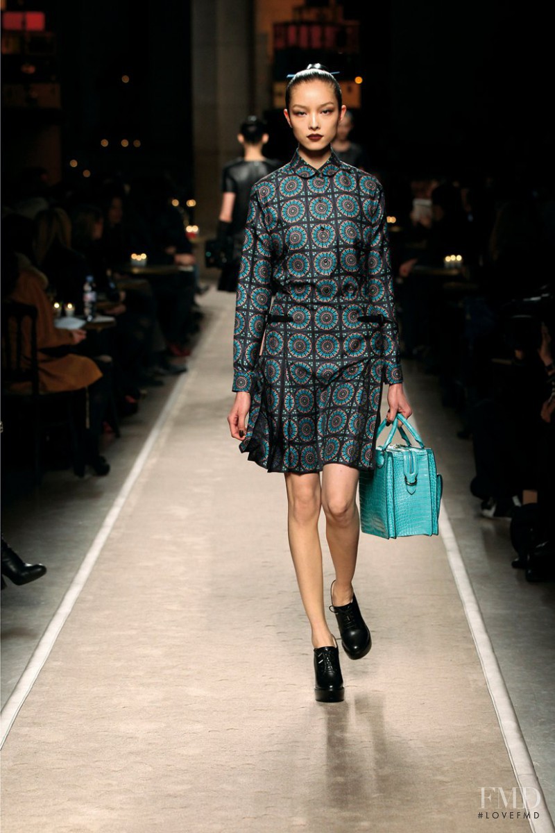 Fei Fei Sun featured in  the Loewe fashion show for Autumn/Winter 2011