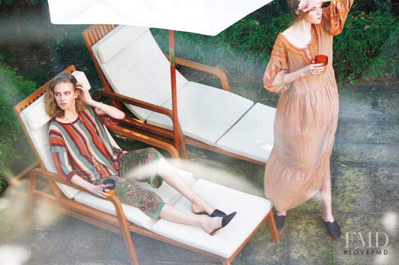 Eva Klimkova featured in  the Martinique advertisement for Spring/Summer 2016