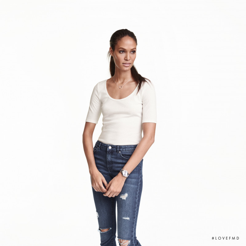 Joan Smalls featured in  the H&M catalogue for Summer 2016