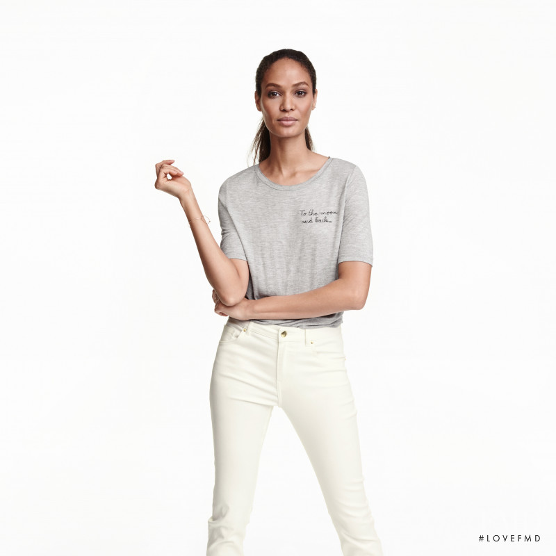 Joan Smalls featured in  the H&M catalogue for Summer 2016