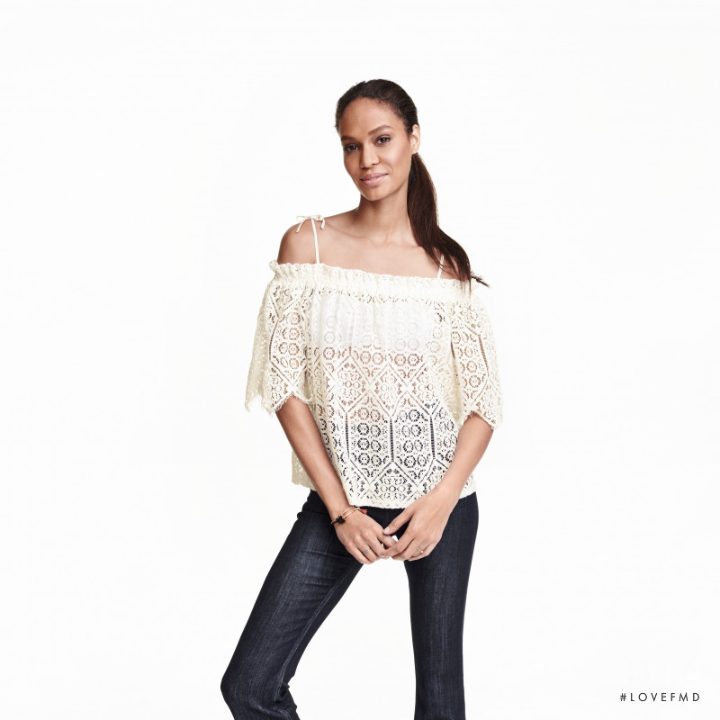 Joan Smalls featured in  the H&M catalogue for Summer 2016