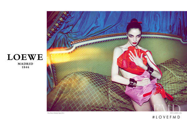 Mariacarla Boscono featured in  the Loewe advertisement for Autumn/Winter 2011