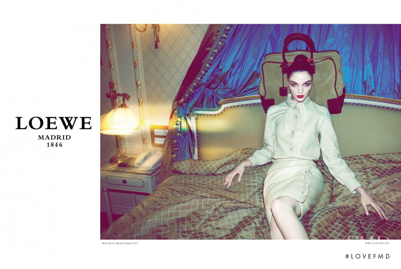 Mariacarla Boscono featured in  the Loewe advertisement for Autumn/Winter 2011