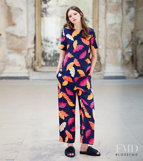 Eva Klimkova featured in  the Riva lookbook for Autumn/Winter 2016