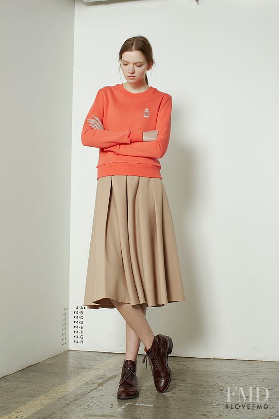 Eva Klimkova featured in  the Tsubame lookbook for Autumn/Winter 2016