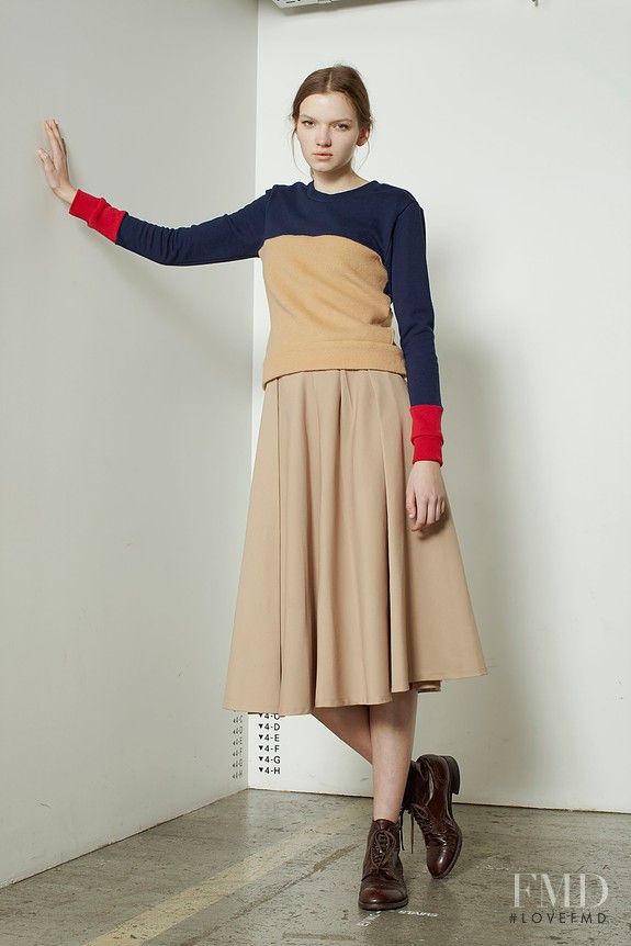Eva Klimkova featured in  the Tsubame lookbook for Autumn/Winter 2016