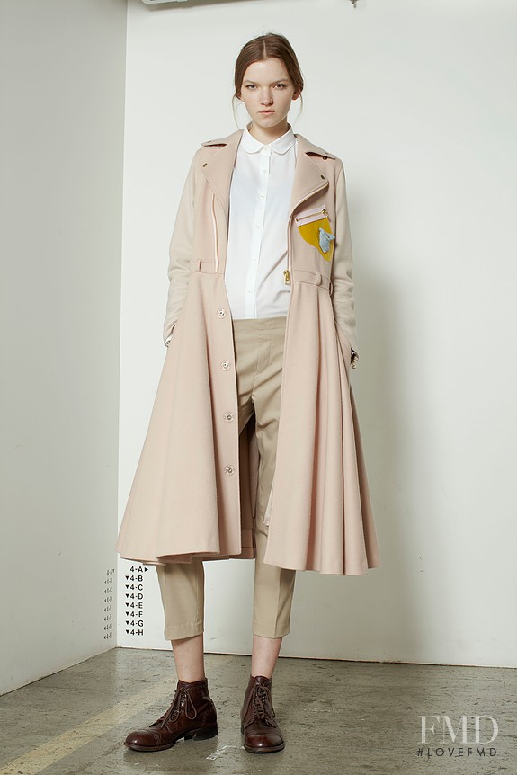 Eva Klimkova featured in  the Tsubame lookbook for Autumn/Winter 2016