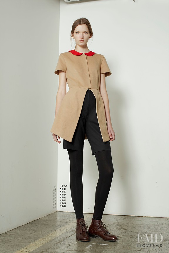 Eva Klimkova featured in  the Tsubame lookbook for Autumn/Winter 2016