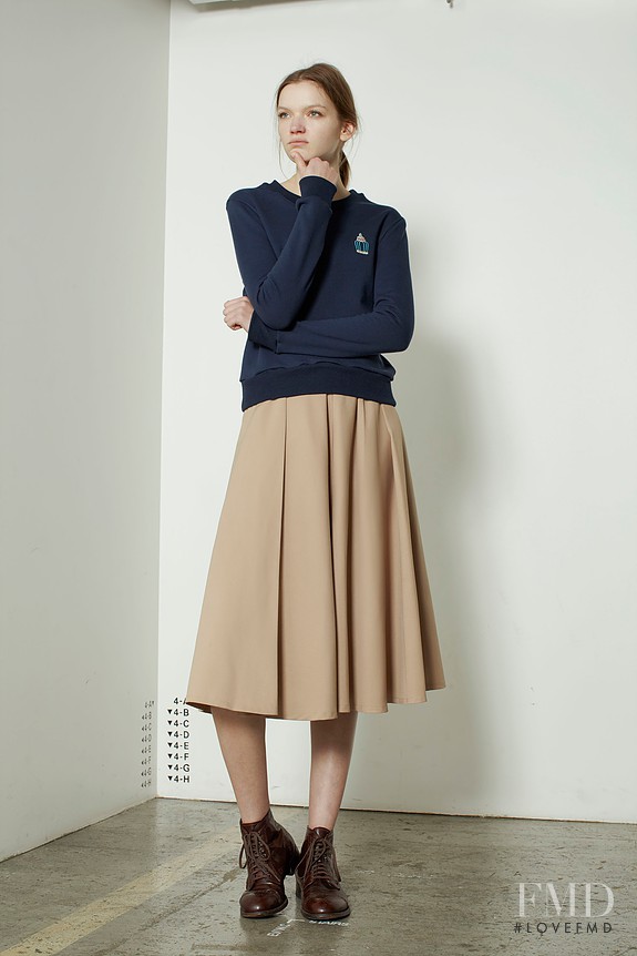 Eva Klimkova featured in  the Tsubame lookbook for Autumn/Winter 2016