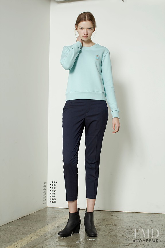 Eva Klimkova featured in  the Tsubame lookbook for Autumn/Winter 2016