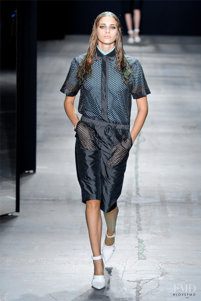 Claire De Regge featured in  the Alexander Wang fashion show for Spring/Summer 2012