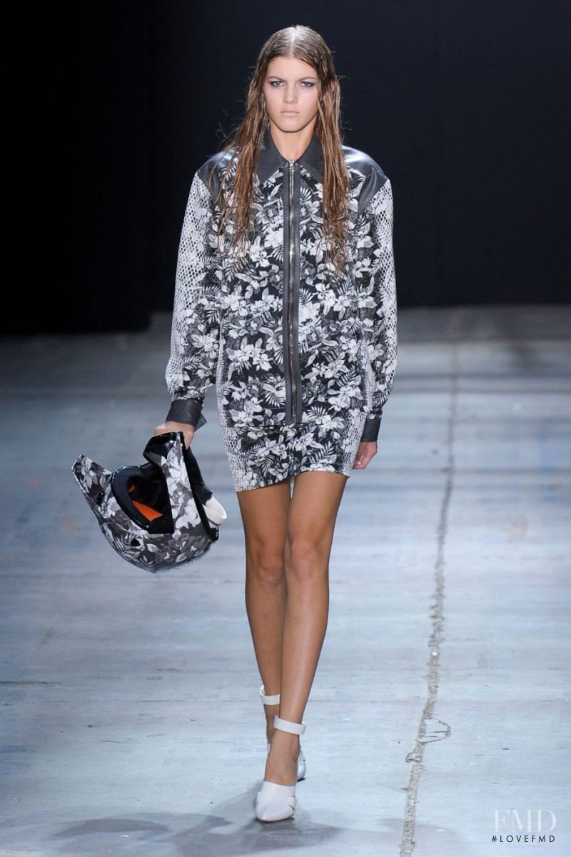 Valery Kaufman featured in  the Alexander Wang fashion show for Spring/Summer 2012