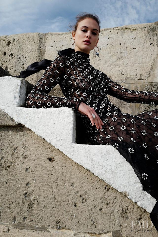 Claire De Regge featured in  the Temperley London advertisement for Autumn/Winter 2016