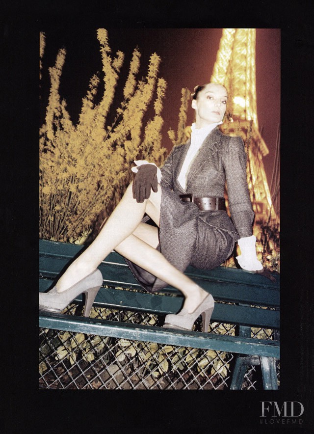 Daria Werbowy featured in  the Saint Laurent advertisement for Autumn/Winter 2005
