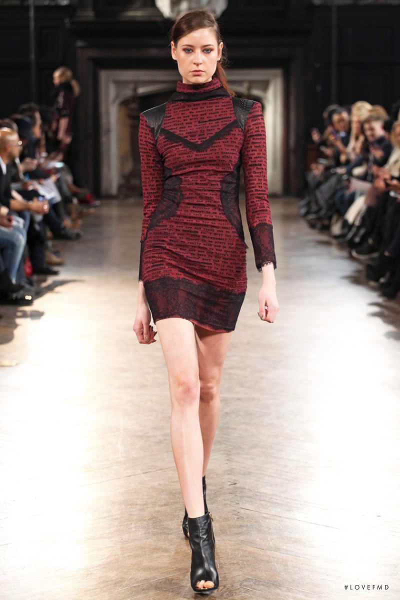 Alexandra Costin featured in  the Leila Shams fashion show for Autumn/Winter 2014