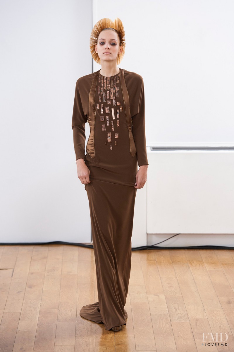 Vera Vavrova featured in  the Julien Fourniï¿½ fashion show for Autumn/Winter 2013