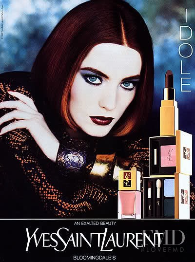 Lucie de la Falaise featured in  the YSL Beauty Idole advertisement for Autumn/Winter 1992