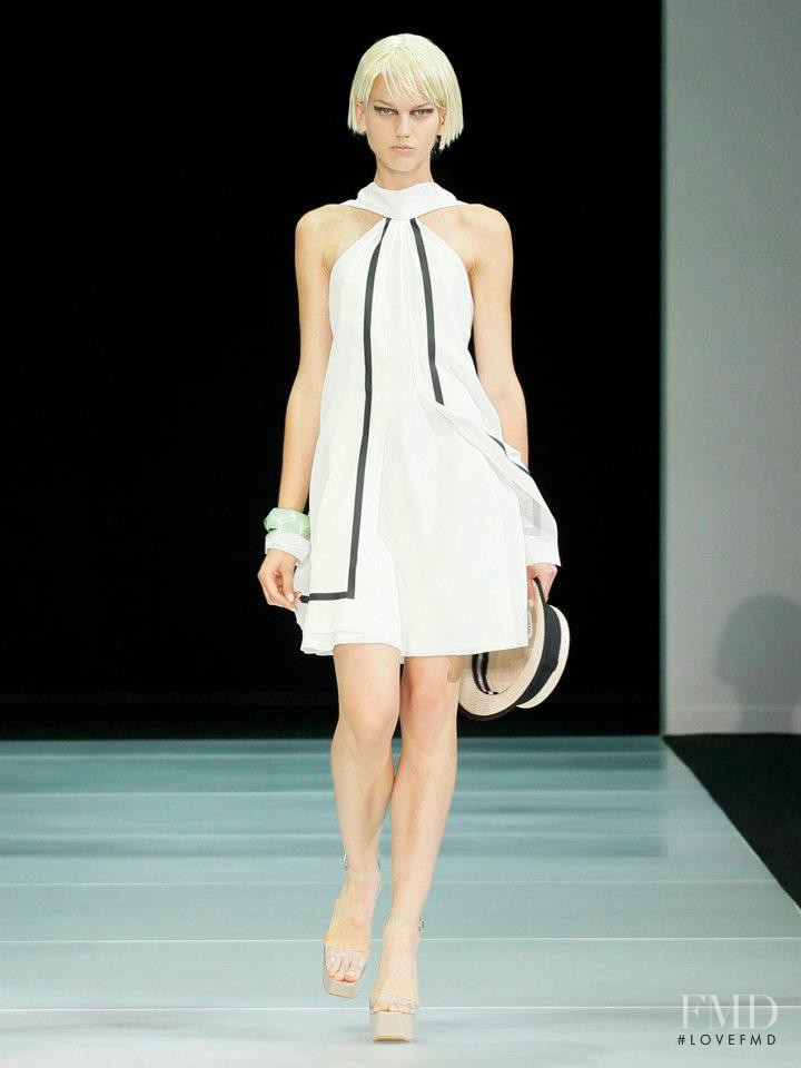 Magdalena Fiolka featured in  the Emporio Armani fashion show for Spring/Summer 2012