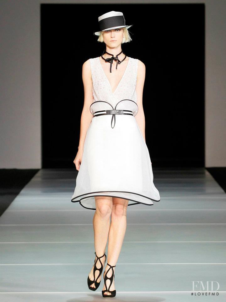 Fabiana Mayer featured in  the Emporio Armani fashion show for Spring/Summer 2012